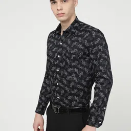 FRENCH CROWN Floral Printed Standard Cotton Formal Shirt image 3