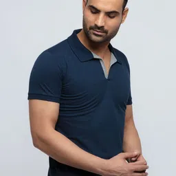 Status Quo Men Grey Polo Collar T-shirt image 3