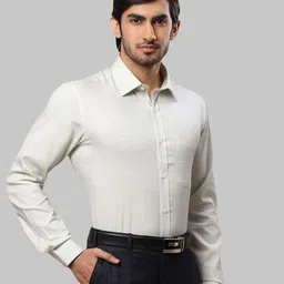 Raymond Men Slim Fit Micro Checks Checked Cotton Formal Shirt image 3