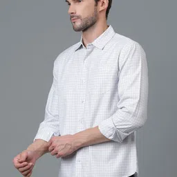 Kotty New White & Grey Gingham Checks Printed Casual Shirt image 4