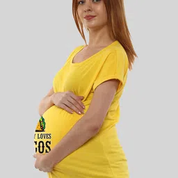 SillyBoom Typography Printed Cotton Maternity T-shirt image 4