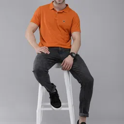 THE BEAR HOUSE  Polo Collar Pure Cotton Slim Fit T-shirt image 4