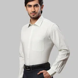 Raymond Men Slim Fit Micro Checks Checked Cotton Formal Shirt image 4