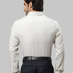 Raymond Men Slim Fit Micro Checks Checked Cotton Formal Shirt image 5