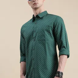 INVICTUS Comfort Slim Fit Geometric Printed Cotton Casual Shirt image 1