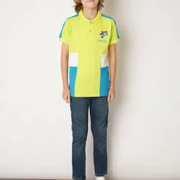 Jack & Jones Junior Boys Colourblocked Polo Collar T-shirt image 5