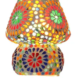 foziq White Printed Table Lamp image 2