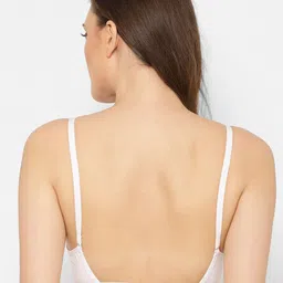 Floret Pack Of 2 White & Grey Bra Lightly Padded image 4