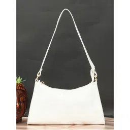 Bagsy Malone White Ladies Purse Hand Handcrafted Handheld Bag-image-11