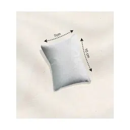 La Trove Luxury White Flock Watch Organizer Pillows - Pack of 2 image 3