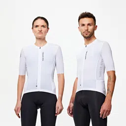 Unisex Short-Sleeved Summer Road Bike Jersey Racer 2 - White-image-85