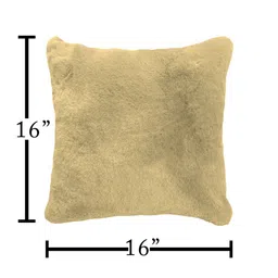 luxe home international Gold Solids 170 TC Polyester 2 Cushion Cover image 2