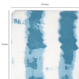 crane baby Blue Kids Abstract Cotton Satin Crib Bedsheet image 5