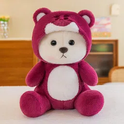 plushora Cute Lena Bear Soft Teddy with Removable Cap for Kids & Girls, Gift, Babies - 28 cm image 2