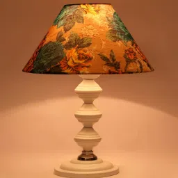 Multicolor Shade Table Lamp With Metal Base By Foziq image 4