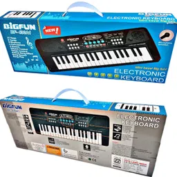 PNXZ-05 37 Keys Kids Piano Keyboard | Piano For Kids With Microphone (Black) Analog Portable Keyboard-image-55