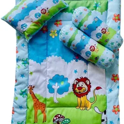 a to z enterprise Cotton Baby Bed Sized Bedding Set image 1