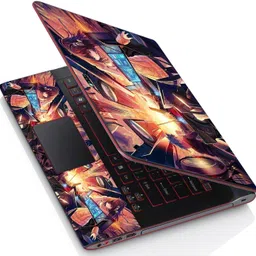 POINT ART HQ Laptop Skin Decal Sticker Glossy Vinyl Fits Size Bubble Free � Anime D.j Primium Matte Vinyl Laptop Decal 15.6-picture-26
