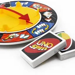 arizuul Uno Spin Card Game Classic UNO with Spinning Wheel Twist Board Game Party & Fun Board Game image 5