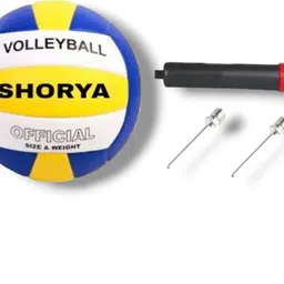 shorya sports SHORYA SUPER HAND STITCHED VOLLEYBALL WITH AIR PUMP (PACK OF 1) Volleyball - Size: 4-picture-36