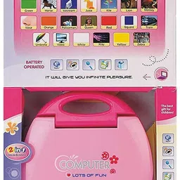 khodiyar collection Educational Learning Laptop with LED Display, Alphabet, Number Computer for Kids image 4