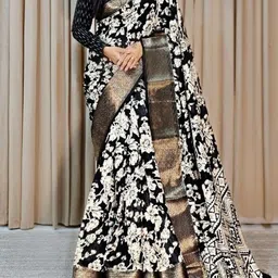 sita Printed Bollywood Art Silk, Silk Blend Saree image 2