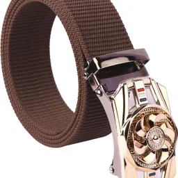 affancy Boys Casual Brown Nylon Reversible Belt-picture-16