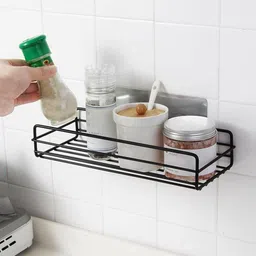 dialust Bathroom Storage Shelf Wall Hanging Rack Soap Shampoo Holder Storage Organizer Iron Wall Shelf image 3