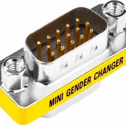 Etzin VGA Male(15 Pin) to Male(15Pin) Mini Gender Changer Convertor Adapter-VGA M to M USB Adapter image 3