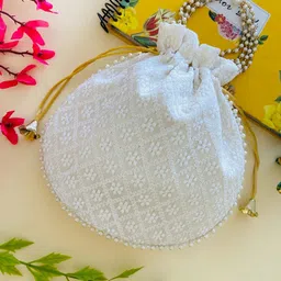 byra Women White Potli-picture-34