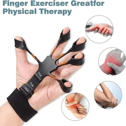 pheonix Combo of Finger Exerciser with Hand Gripper for Workout for Men & Women Fitness Accessory Kit Kit image 4