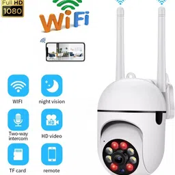 OSHSIZ 360 Degree Wireless PTZ Security Camera with Motion Detection and Night Vision Security Camera image 1