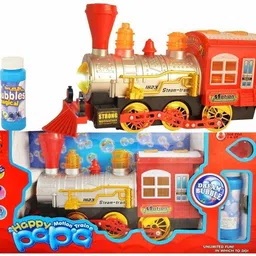 Happy Papa Multi Function Plastic Bubble Dispenser Motion Train for Kids 3+-image-21