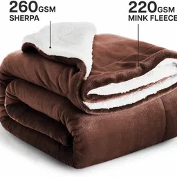 la verne Solid Single Sherpa Blanket for Heavy Winter image 3