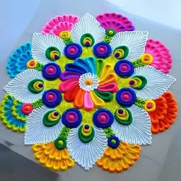 cpyfashion Pack of 10 Rangoli Powder image 2