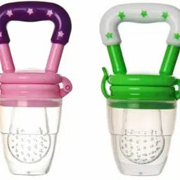 hidden beauty P10 Baby Fruit Nibble Silicon Fruit/Juice Feeder nipple Feeder (pack of 2) Teether and Feeder image 2