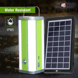 pick ur needs 4 Side Tube Lantern Rechargeable With Solar Panel Home 8 hrs Lantern Emergency Light image 2