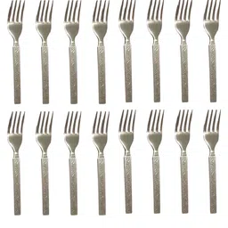 bzilo Stainless Steel Pack Of 24 Forks Set for Dining Table for Kitchen & Home O44 Stainless Steel Table Spoon-picture-44
