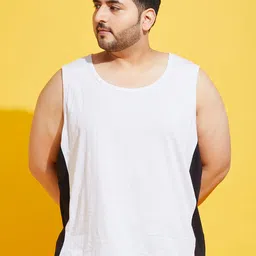 bigbanana Men Plus Size Solid Grey Innerwear Vest Men Vest-picture-13