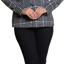 hallinton Tweed Checkered Coat For Women image 1