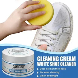 juggaris White Shoe Maintenance Fast-acting Shining Leather, Canvas, Sports Shoe Cream image 3
