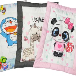 rhythm fabrics Cotton Pan Godadi For New Born Baby Pack Of 5 Bed Mattress,Godari,Godadi Set Cotton Soft Baby Sleeping Mattress Digital Printed image 3