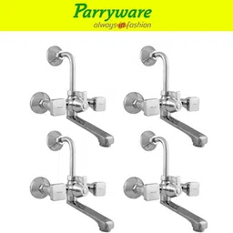 parryware Ritz Wall Mixer 2 in 1 with Overhead Shower Provision set of 4 pic 385 Wall Mixer with Overhead Shower Provision Wall Mixer Faucet-picture-13
