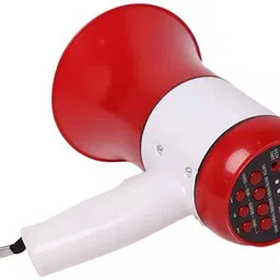 ms pro Portable Handheld Megaphone Loudspeaker with Siren and Adjustable Volume Control Indoor PA System image 3