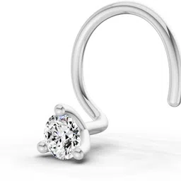 Sparkles Certified Lab Grown Diamond 14kt White Gold Stud image 3