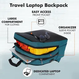 markway AntiTheft Backpack Bag with 15.6 Inch Laptop Compartment & USB Charging Port BAG Waterproof School Bag image 2