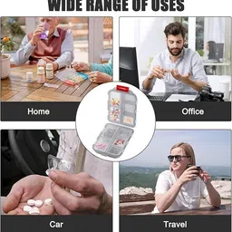 bbbikini 7 day protable travel pill box,medicine box pill organiser for travel and daily use-C Pill Box image 5