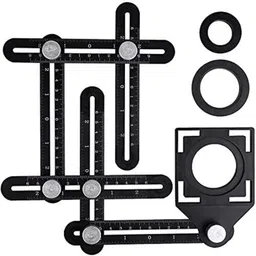 Tile Hole Maker Multi Angle Measuring, Template Tool, Six-Sided Aluminum Alloy Combination Square-image-28