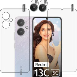 GARUDA GLASS Front and Back Tempered Glass for Redmi 13C 5g with camera lens protector-picture-19