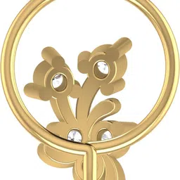 avsar Nivisha 18kt Diamond Yellow Gold Nose Wire image 3